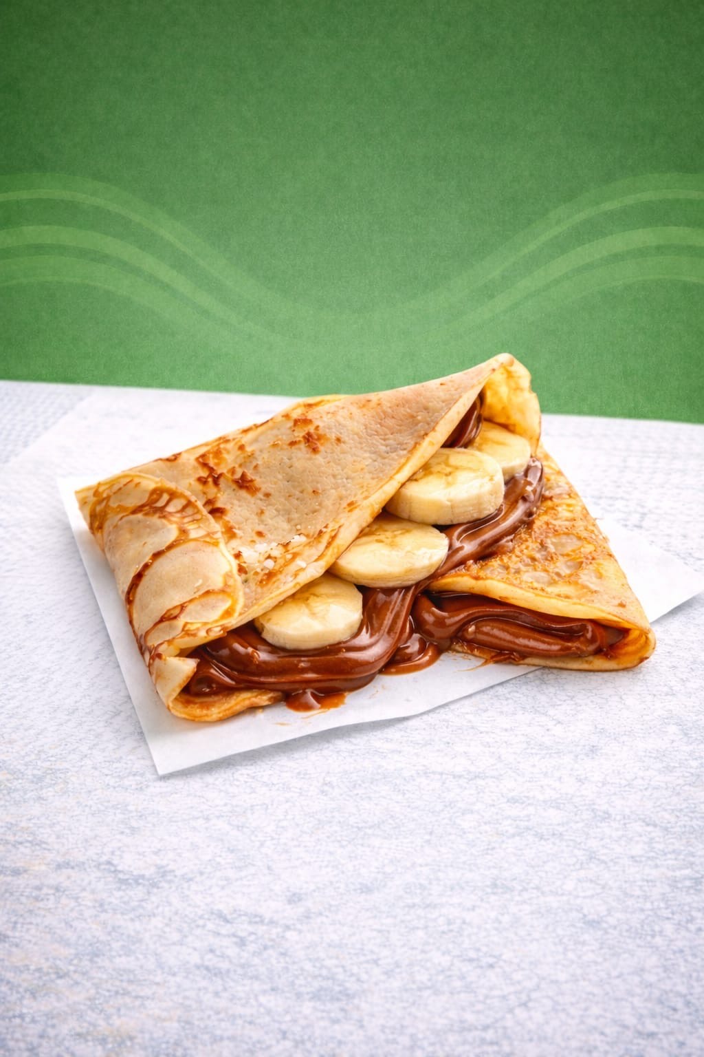 Crêpe chocolat et banane fraîche
